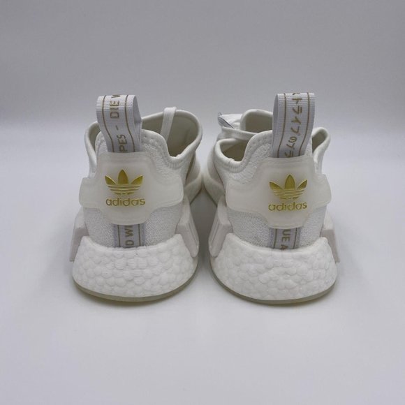 adidas NMD R1 White / Gold Womens Shoes - Picture 4 of 8